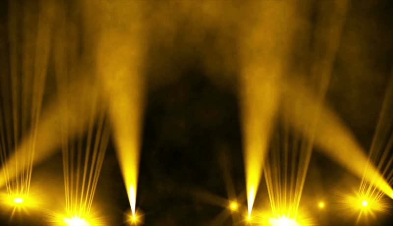 金光旋转吊灯金碧辉煌LED舞台婚礼背景