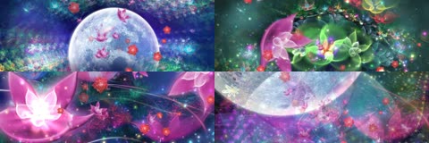 荷花莲花飞舞爱情星球