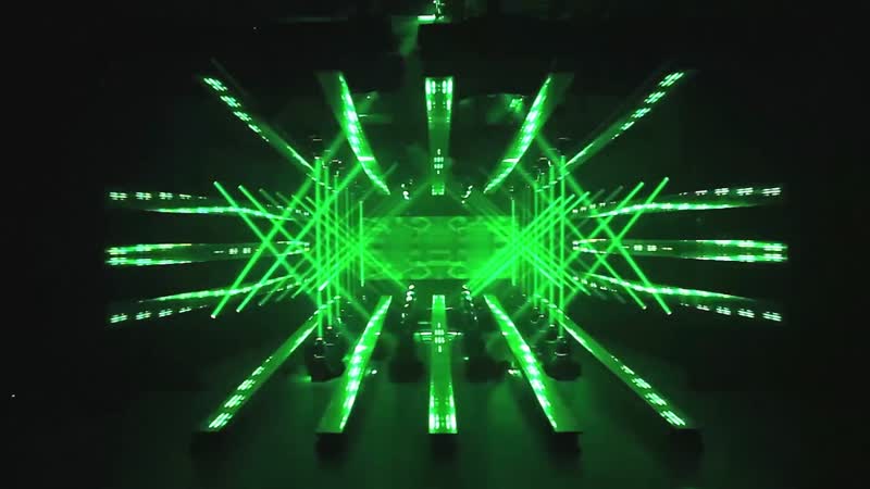 绚丽演唱会表演舞台灯光秀背景视频