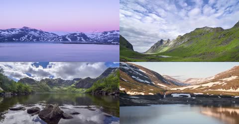 4K壮观北挪威大自然延时宣传片