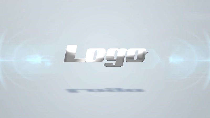 简约干净光效LOGO企业片头 