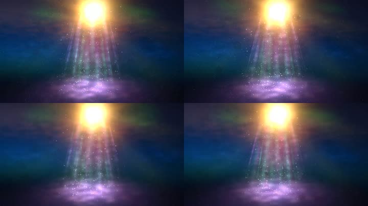 3K年会晚会舞台光线粒子上升背景视频