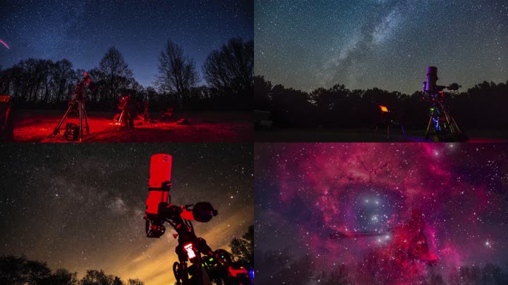 4K宇宙银河星空天体摄影师