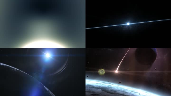 震撼宇宙穿梭年会开场视频AE模版