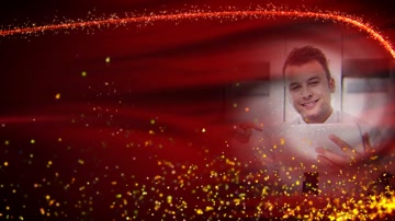 大气红绸粒子光效党政企业颁奖人物 