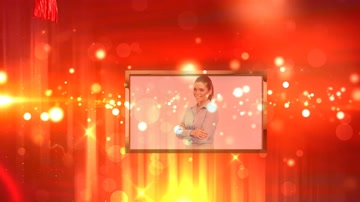 大气红色红绸优秀人物介绍 