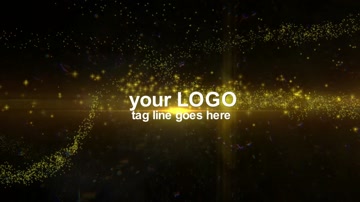 金色粒子星光LOGO演绎