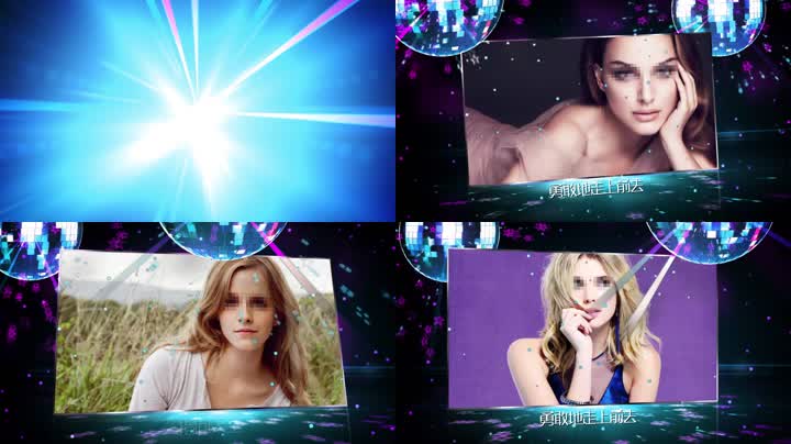 炫彩时尚美女模特写真宣传片
