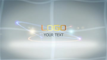 简洁明亮光线汇聚LOGO标志