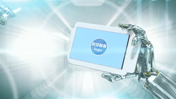 科技机械手指LOGO片头