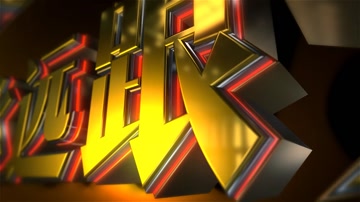 E3D三维金字党政企业片头 