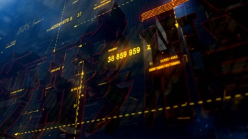 科幻科技霓虹灯光LOGO标志变形演绎  科幻科技霓虹灯光LOGO标志变形演绎