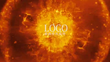震撼粒子光线汇聚爆炸LOGO标志