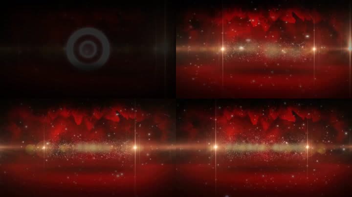 浪漫粒子文字标题展示