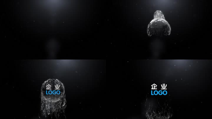 流水流体企业LOGO片头