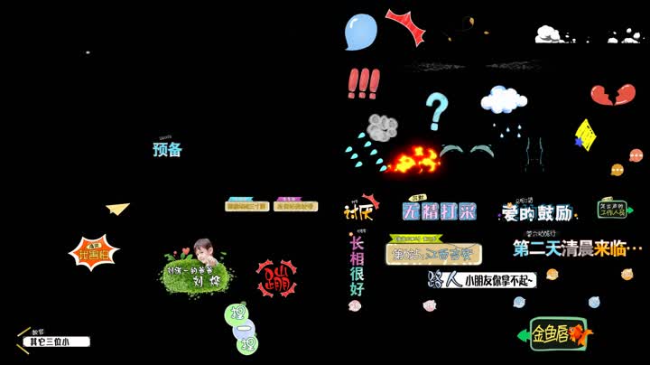 真人秀节目字幕表情 