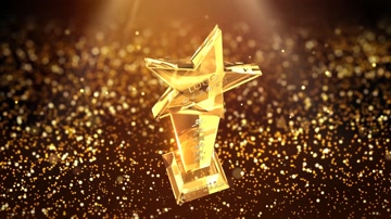 水晶颁奖片头颁奖典礼开场奖杯 