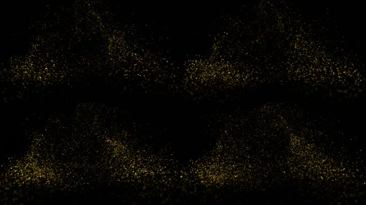 金色粒子升起舞台特效（循环通道）