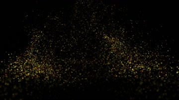 金色粒子升起舞台特效（循环通道）