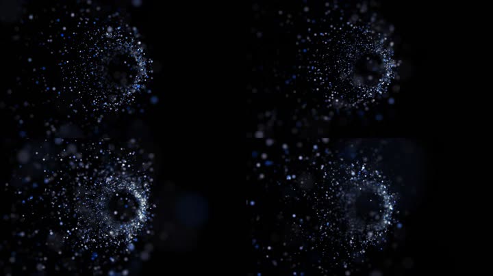 唯美浪漫粒子光斑特效素材（循环通道）