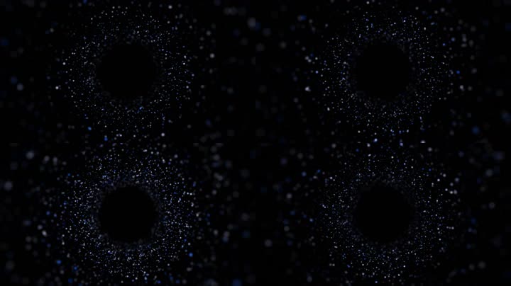 唯美浪漫粒子光斑旋涡特效素材（循环通道）