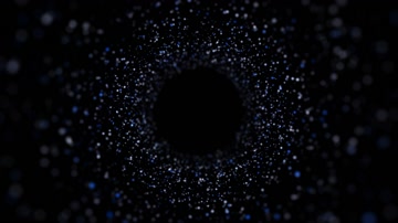 唯美浪漫粒子光斑旋涡特效素材（循环通道）