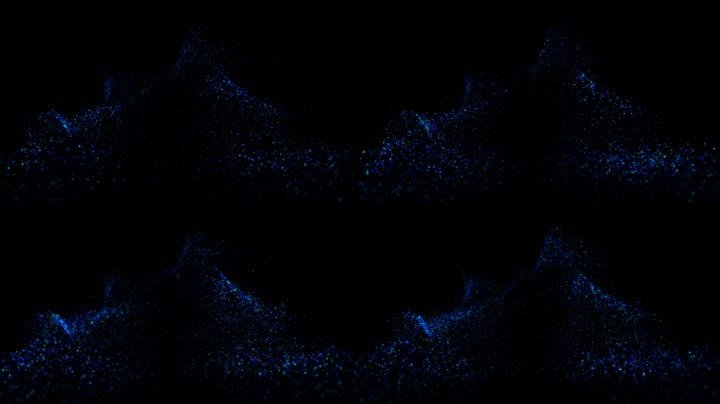 蓝色粒子升起舞台特效（循环通道）