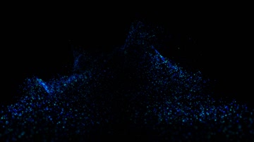 蓝色粒子升起舞台特效（循环通道）