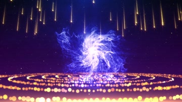 粒子火焰汇聚爆炸LOGO标志