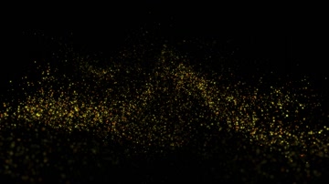 金色粒子升起舞台特效（循环通道）