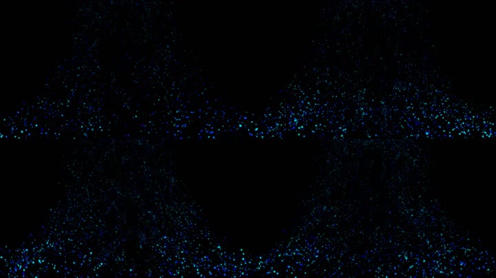 蓝色粒子升起舞台特效（循环通道）