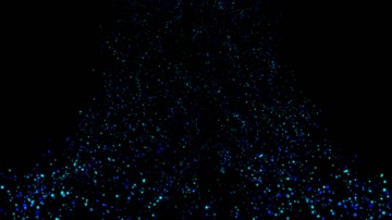 蓝色粒子升起舞台特效（循环通道）