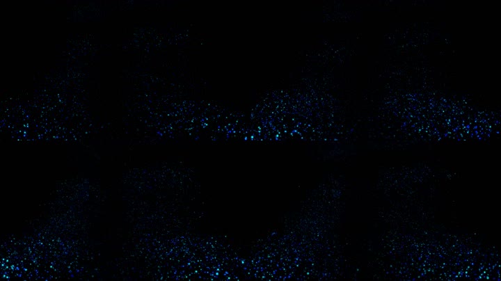 蓝色粒子升起舞台特效（循环通道）