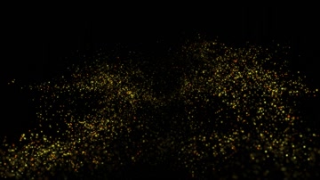 金色粒子升起舞台特效（循环通道）