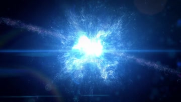 大气粒子光爆汇聚爆炸LOGO标志