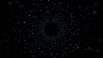 唯美浪漫粒子光斑旋涡特效素材（循环通道）