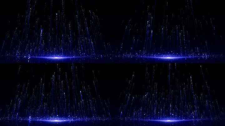 蓝色粒子梦想舞台led视频（循环通道）