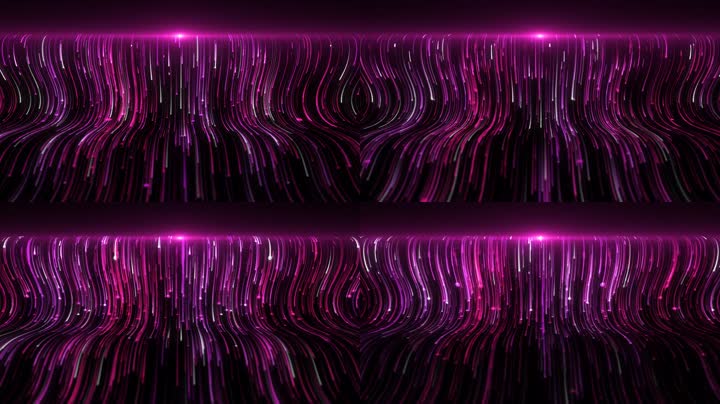 绚丽粒子光线瀑布舞美led视频（循环）