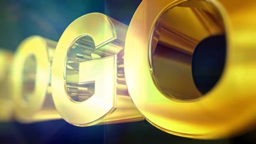 E3D立体金色金属LOGO文字 