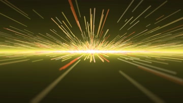 金色粒子光线舞台背景（循环）