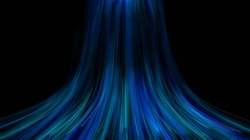 唯美全息粒子瀑布舞美视觉（循环通道）