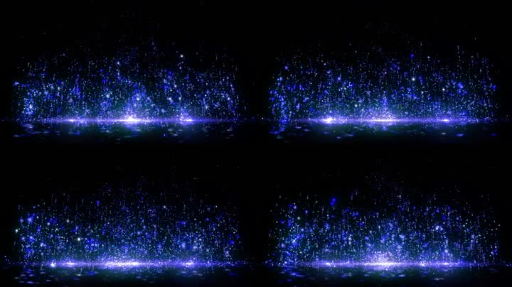 蓝色粒子梦想舞台led视频（循环通道）
