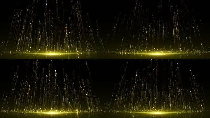 大气金色粒子升起led视频（循环通道）