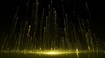 大气金色粒子升起led视频（循环通道）