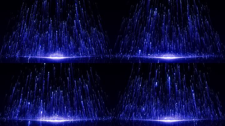 蓝色粒子梦想舞台led视频（循环通道）