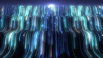 唯美粒子光线瀑布舞美led视频（循环）