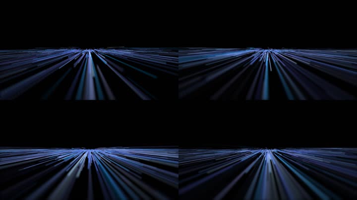 蓝色粒子光线放射led视频（循环）