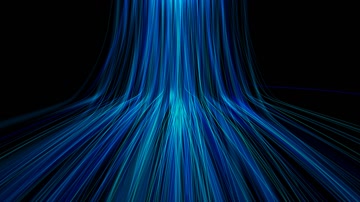 唯美全息粒子瀑布舞美视觉（循环通道）