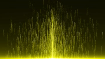 金色粒子光线上升舞台背景（循环）