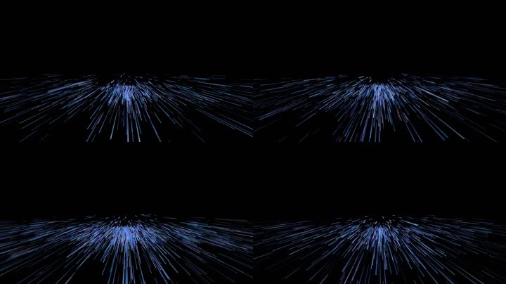 蓝色粒子光线放射led视频（循环）